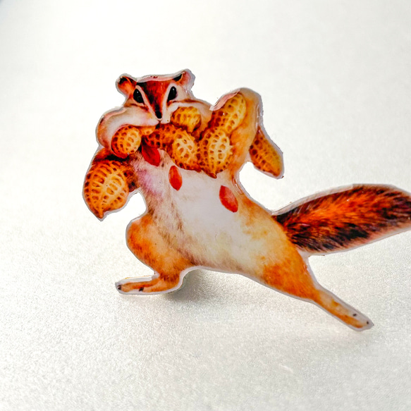 ピーナッツ泥棒のブローチ 5枚目の画像