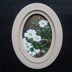 豆の花絵 シルバーフレーム 8cd5c527cffe968acb17c552bed621