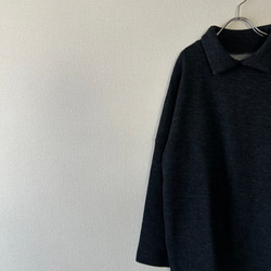 ニットのプルオーバー　ダブルフェイス 7枚目の画像