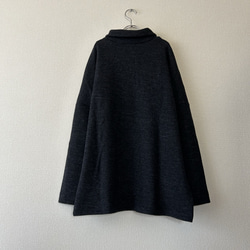 ニットのプルオーバー　ダブルフェイス 3枚目の画像