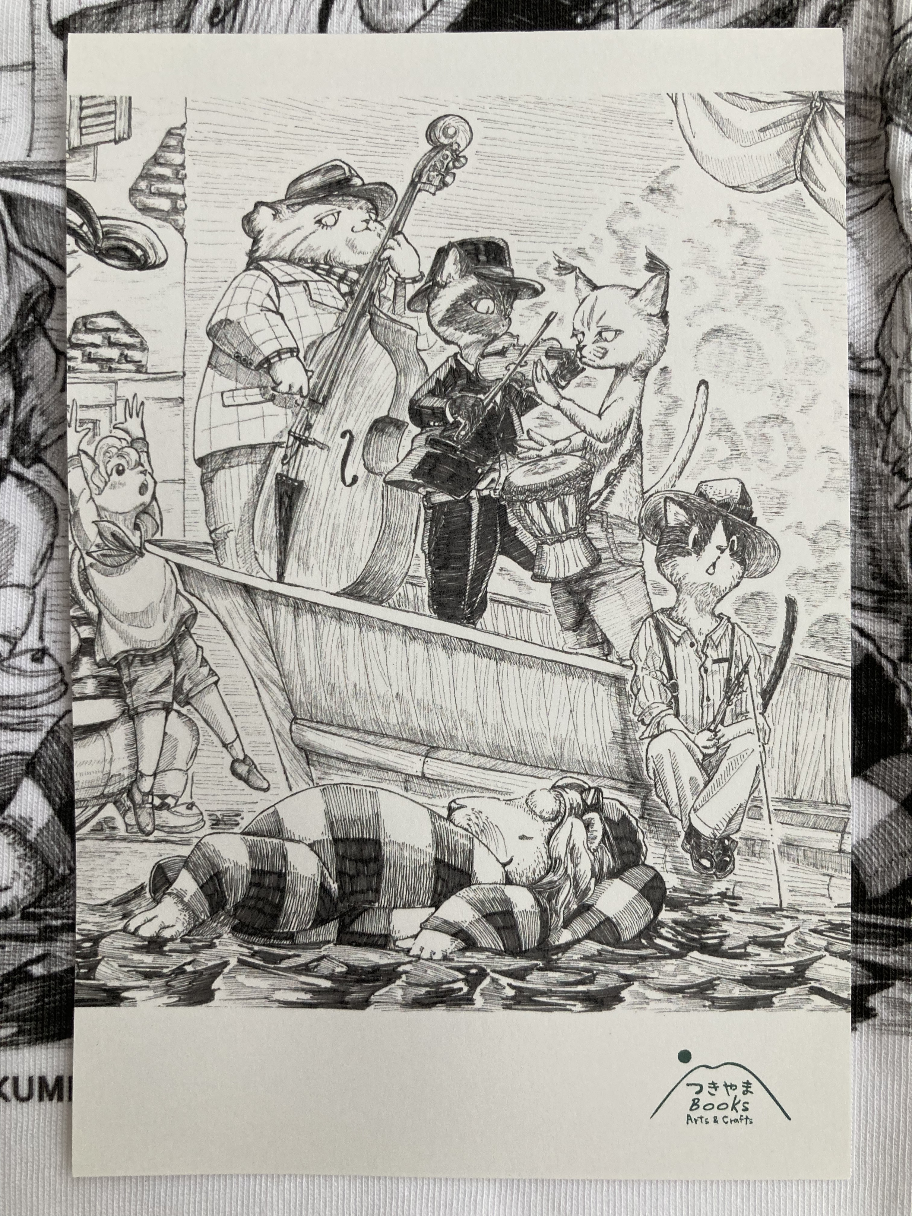 オリジナルTシャツ【Lは在庫有】　～海の近くの小さな街～