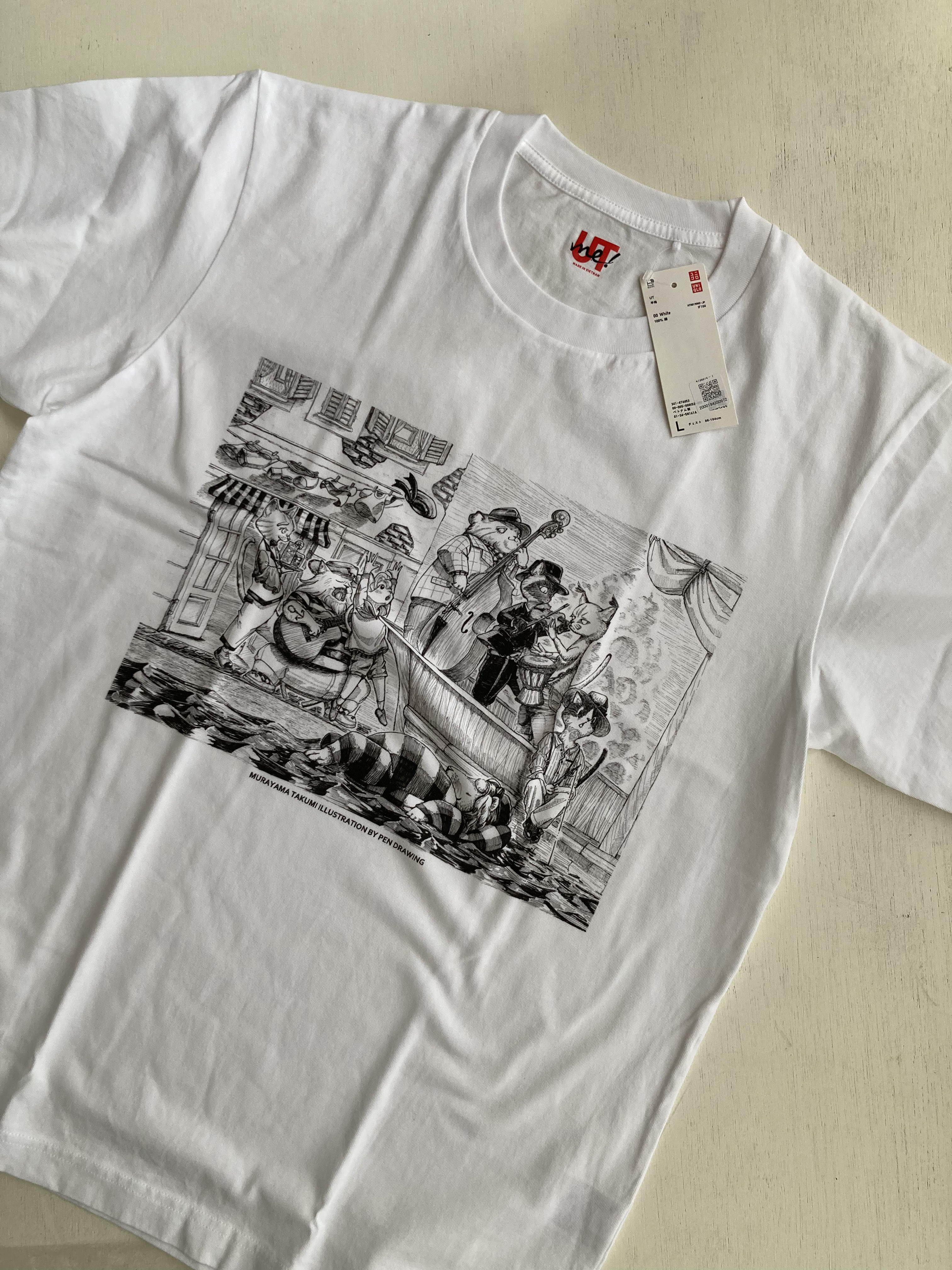 オリジナルTシャツ【Lは在庫有】　～海の近くの小さな街～