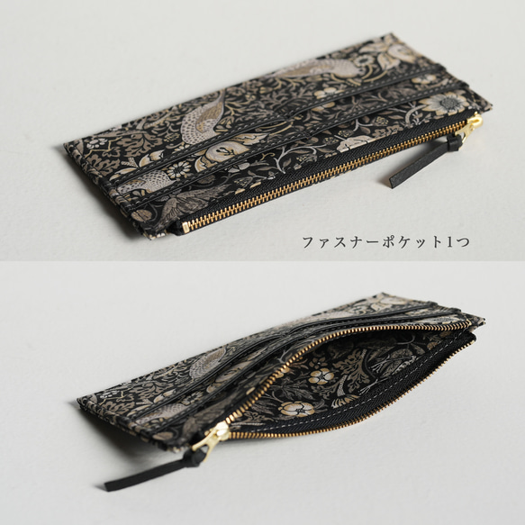 【秋冬限量版配色】高品質迷你皮夾/手機肩包 *海軍藍風信子圖案 *禮品裝 第9張的照片