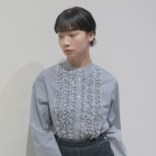 40%OFF】3タイプ フロントフリルブラウス D253061 denicher デニシェ
