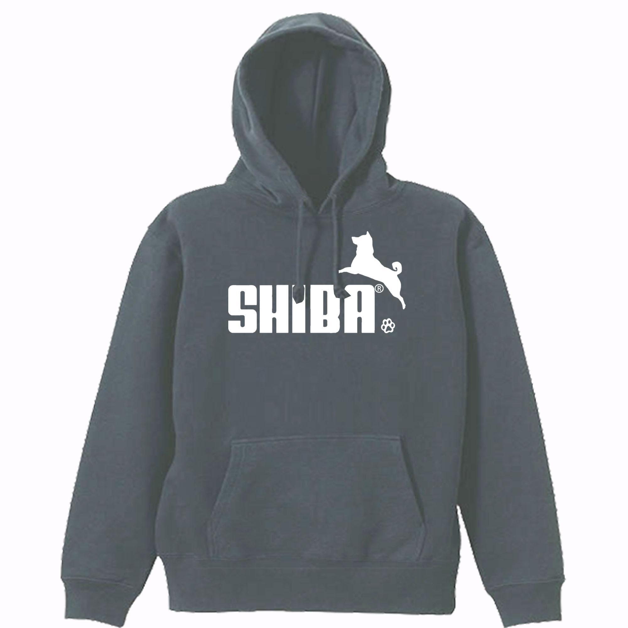 【パロディ/8.4ozパーカー】SHIBA 柴犬 シバ 長袖 面白い おもしろ プレゼント フード