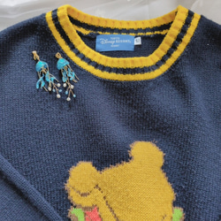 クラゲ　海月　イヤリング　ピアス　青　水色　海　個性的　軽い　ディップアート　プレゼント　贈り物　大人可愛い　金アレ対応 8枚目の画像