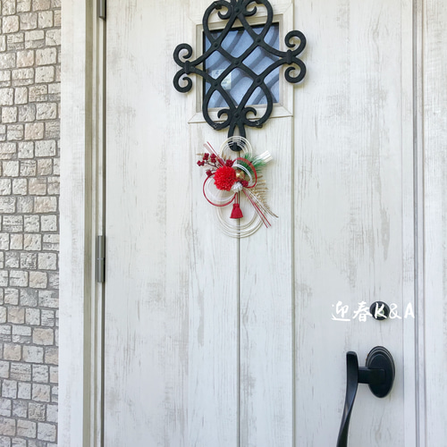 早割お正月2026』 新作 ラタン飾り しめ縄 お正月飾り 【ラタン小