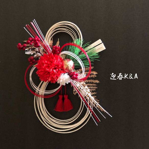 紅 ラタン のお正月飾り ちりめん椿 和モダン NO2 紅 ラタン のお正月飾り ちりめん椿 和モダン NO2 【公式通販】