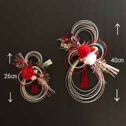 『早割お正月2026』　新作　ラタン飾り　しめ縄　お正月飾り　【ラタン小サイズ26㎝】 7枚目の画像