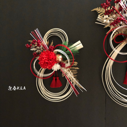 早割お正月2026』 新作 ラタン飾り しめ縄 お正月飾り 【ラタン小