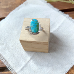 ブリゼ | クリップルクリークターコイズのシルバーリング | 11号 | Silver950 7枚目の画像
