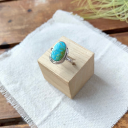 ブリゼ | クリップルクリークターコイズのシルバーリング | 11号 | Silver950 2枚目の画像