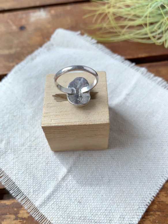 ブリゼ | クリップルクリークターコイズのシルバーリング | 11号 | Silver950 3枚目の画像