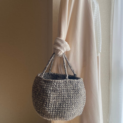 受注制作＊麻ひもバッグ＊マルシェバッグ＊カゴバック＊麻紐