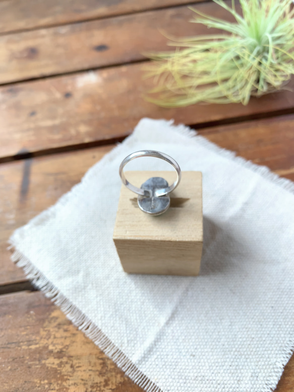 ブリゼ | クリップルクリークターコイズのシルバーリング | 15号 | Silver950 5枚目の画像