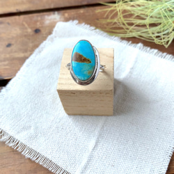 ブリゼ | ロイストンターコイズのシルバーリング | 16号 | Silver950 2枚目の画像