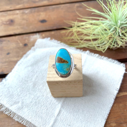 ブリゼ | ロイストンターコイズのシルバーリング | 16号 | Silver950 8枚目の画像