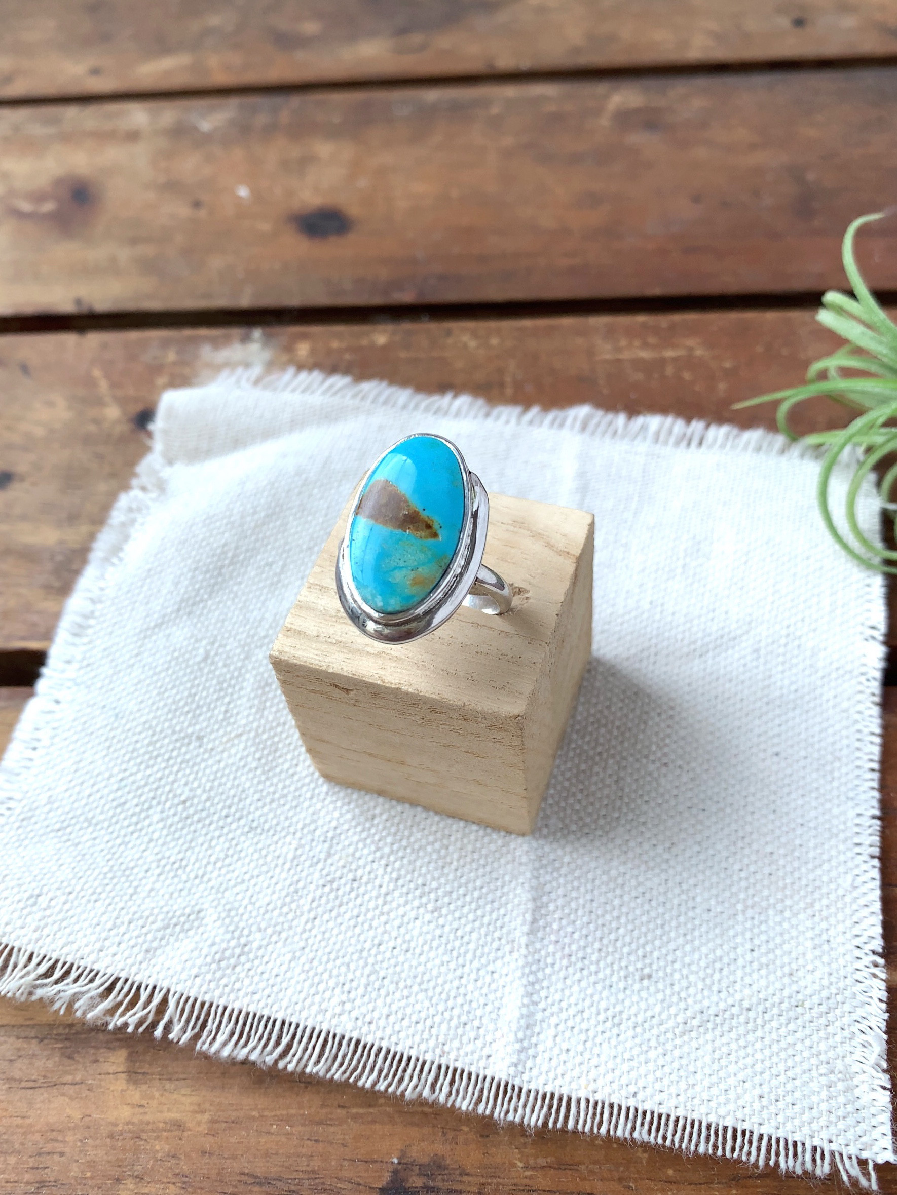 ブリゼ | ロイストンターコイズのシルバーリング | 16号 | Silver950