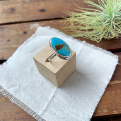 ブリゼ | ロイストンターコイズのシルバーリング | 16号 | Silver950 5枚目の画像