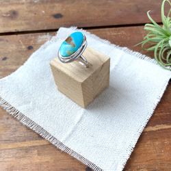 ブリゼ | ロイストンターコイズのシルバーリング | 16号 | Silver950 3枚目の画像