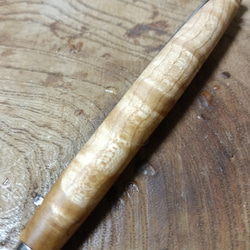 　木軸シャーペン 0.5㎜　ハードメープル杢　蜜蝋クリーム仕上げ 4枚目の画像