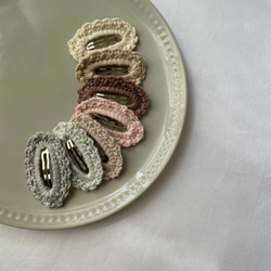 2つセット》 ギンガムチェックとくすみカラーのくるみボタン ゴムの