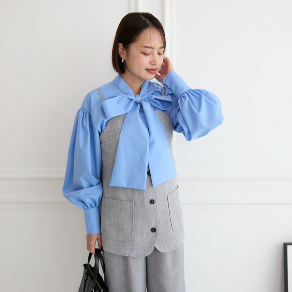 レイヤードコーデ に最適　ビスチェキャミ　グレー　0713Grey 12枚目の画像