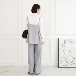 レイヤードコーデ に最適　ビスチェキャミ　グレー　0713Grey 6枚目の画像