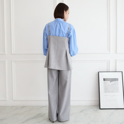 レイヤードコーデ に最適　ビスチェキャミ　グレー　0713Grey 15枚目の画像