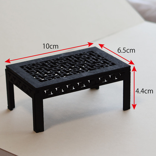 プレーベル 木製中国式ミニチュア家具12店セット プレーベル 木製