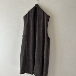1000円OFF ショールカラーのベスト　サイズ展開あり 3枚目の画像