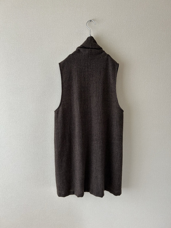 1000円OFF ショールカラーのベスト　サイズ展開あり 2枚目の画像