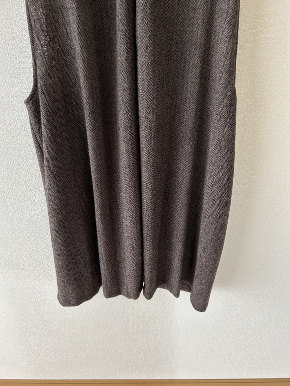 1000円OFF ショールカラーのベスト　サイズ展開あり 5枚目の画像