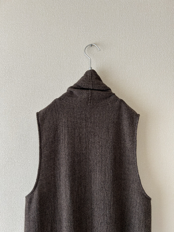 1000円OFF ショールカラーのベスト　サイズ展開あり 10枚目の画像