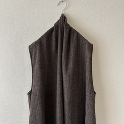 1000円OFF ショールカラーのベスト　サイズ展開あり 4枚目の画像