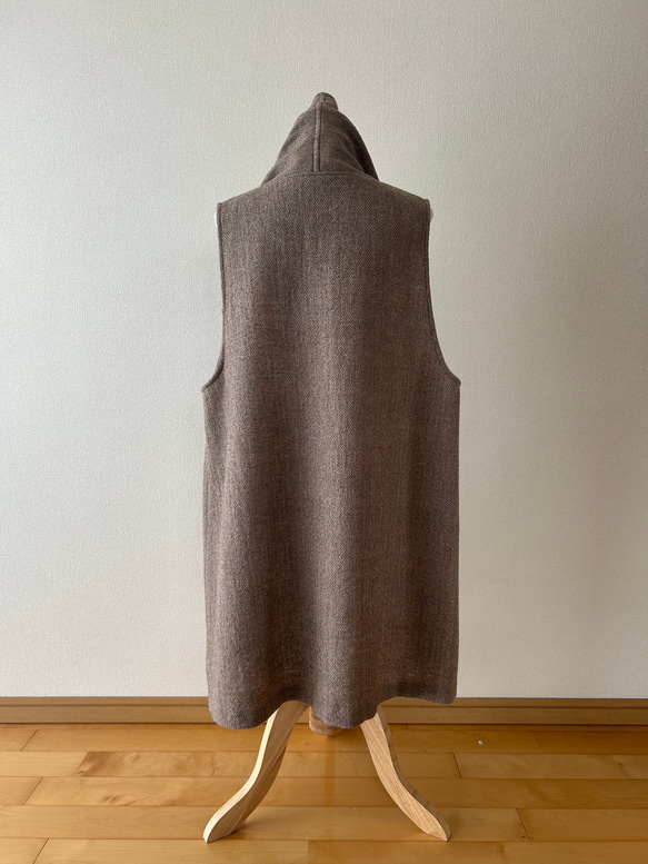 1000円OFF ショールカラーのベスト　サイズ展開あり 12枚目の画像