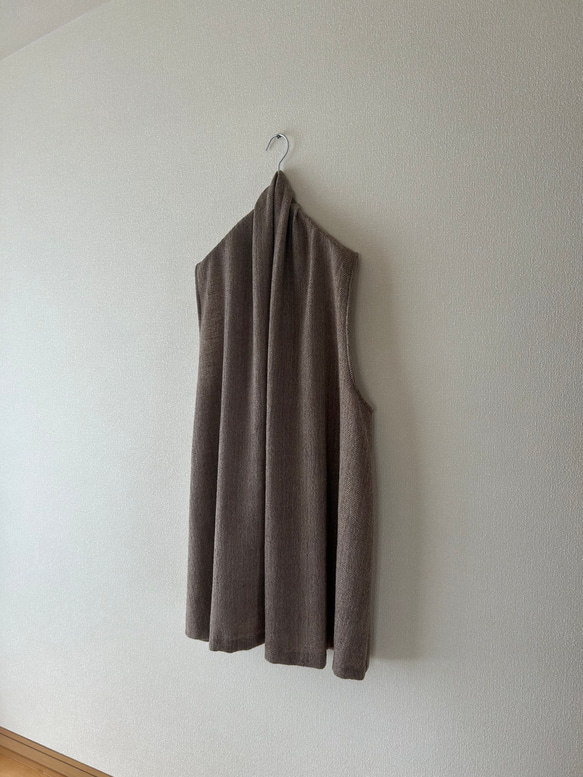 1000円OFF ショールカラーのベスト　サイズ展開あり 1枚目の画像