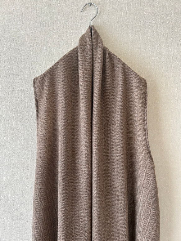 1000円OFF ショールカラーのベスト　サイズ展開あり 3枚目の画像