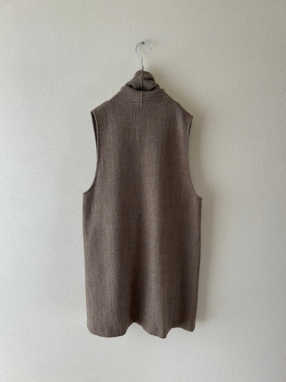 1000円OFF ショールカラーのベスト　サイズ展開あり 8枚目の画像