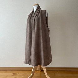 1000円OFF ショールカラーのベスト　サイズ展開あり 11枚目の画像