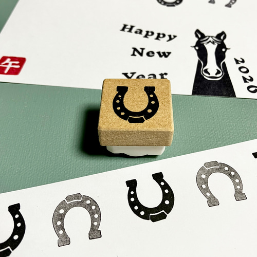 ラスト1点！捺し方いろいろ7点セット⭐︎2026年⭐︎ひょっこりお馬のお