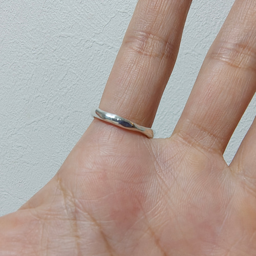 silver925・一点物》12.5号 エメラルド シルバーリング 天然石