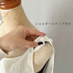 ともも様専用販売          柔らか綿麻素材のペチワンピース〈ブラック〉 8枚目の画像