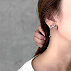 着けてる事を忘れる♡イヤークリップ 【もこもこしゃぼん玉】片耳〜 4枚目の画像