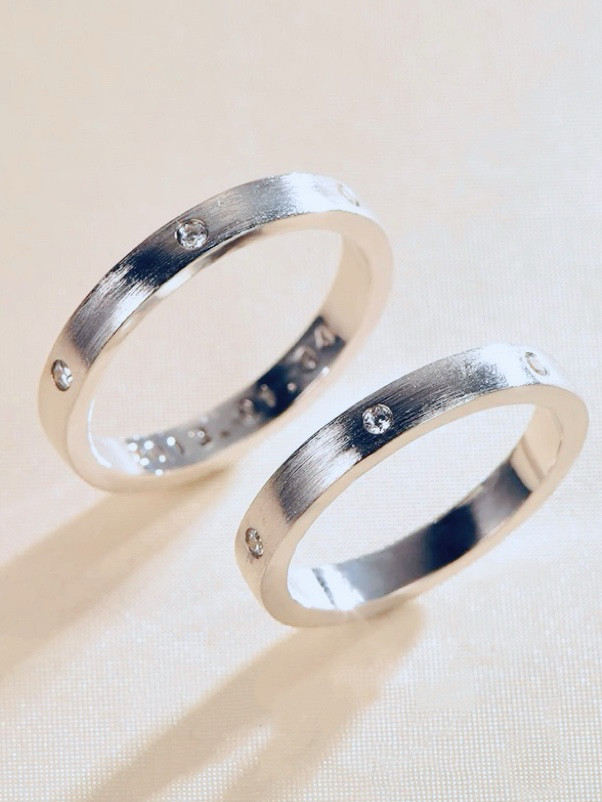 ✨新作✨ペアリング【セット】 結婚指輪　S 925 シルバー　受注製作　リング　カップル