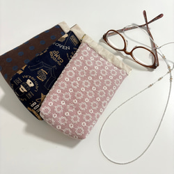 点と線模様製作所生地＊小さなワンショルダーバッグ【受注制作