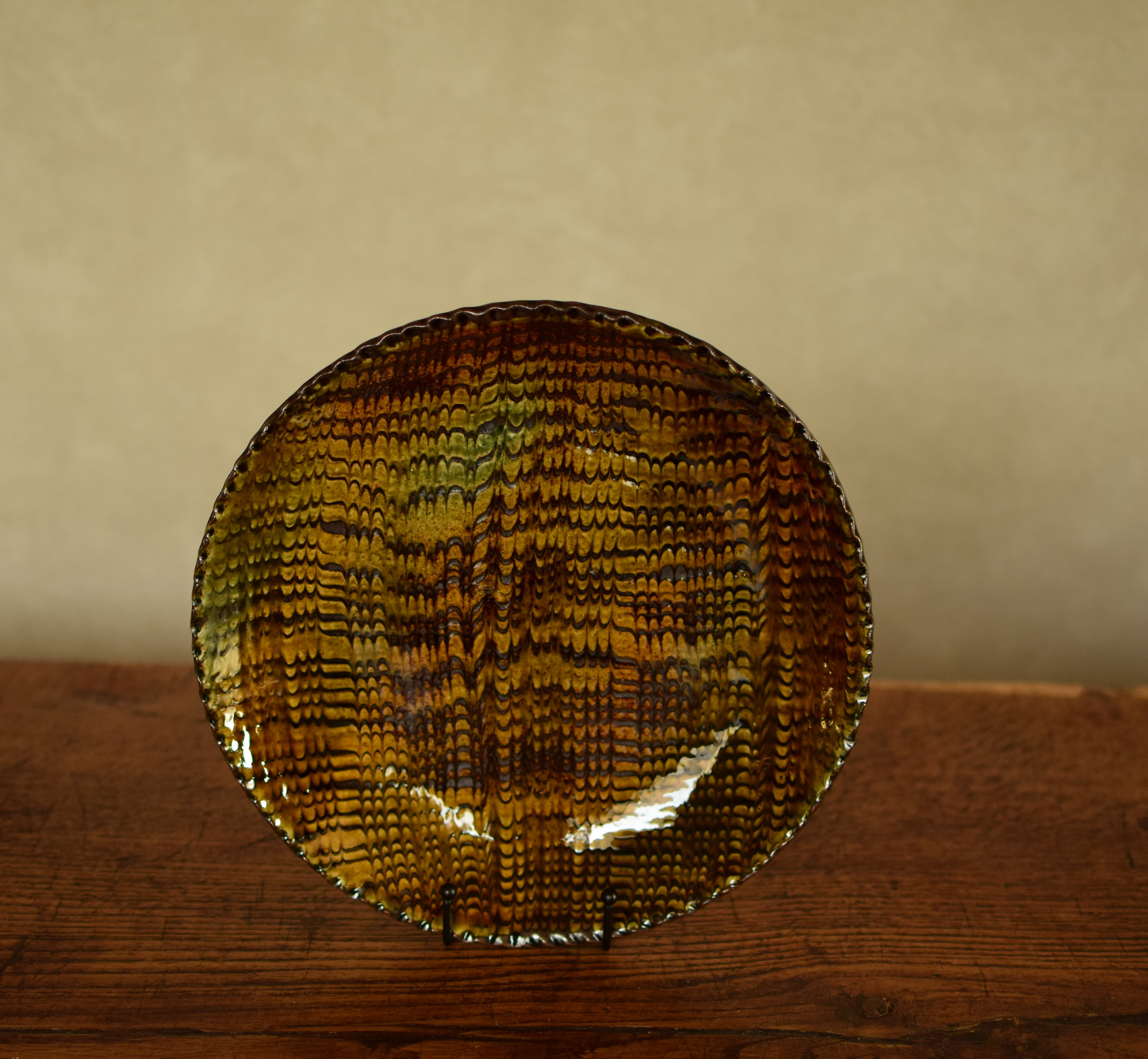 Slip ware/plate(LL)(2)