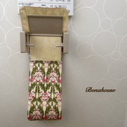 オススメ☆トイレットペーパーホルダーカバーYUWAオリジナルミュルーズ風 「花柄 」 4枚目の画像