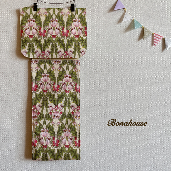 オススメ☆トイレットペーパーホルダーカバーYUWAオリジナルミュルーズ風 「花柄 」 6枚目の画像