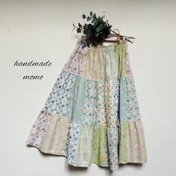 YUWAコーデュロイ花柄ギャザーワンピースfreeグレー ワンピース momo